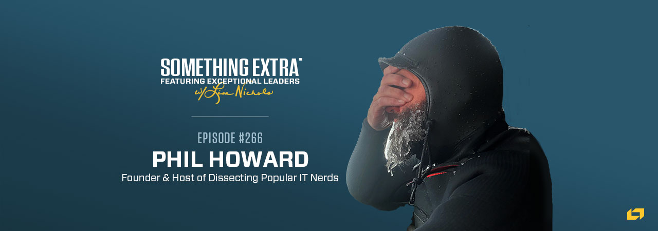 a poster for something extra featuring phil howard