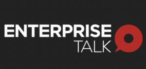 a black and white logo for enterprise talk